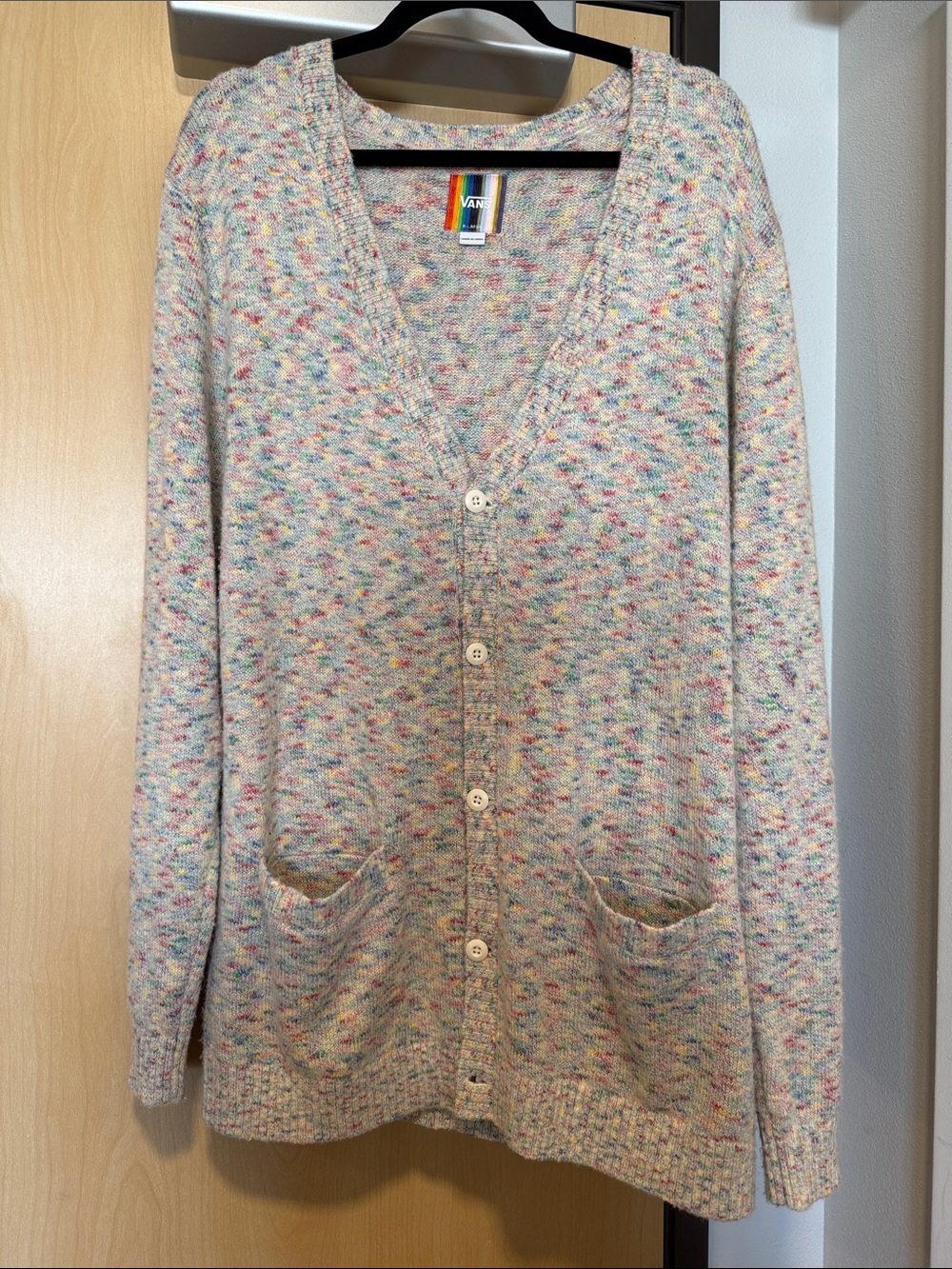 Vans Multicolor Speckled Knit Cardigan